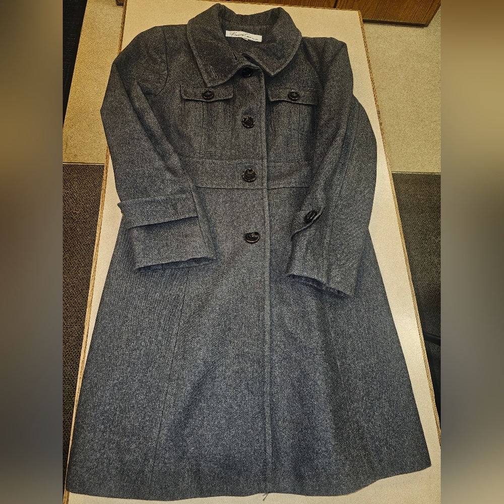 Kenneth Cole New York Charcoal Trench Coat
